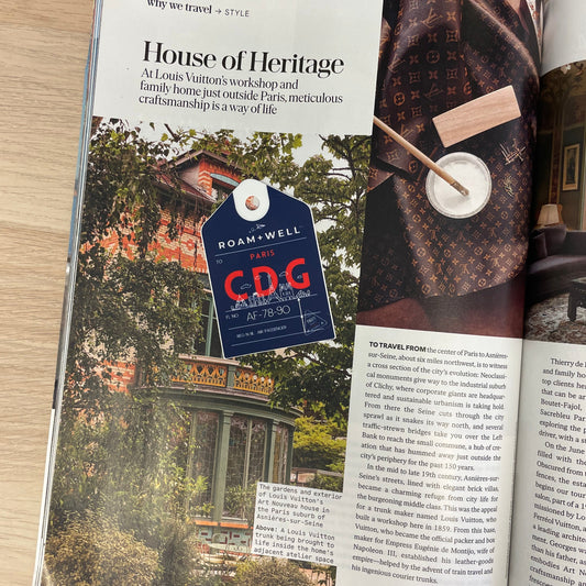 Luggage Tag Sticker: Paris