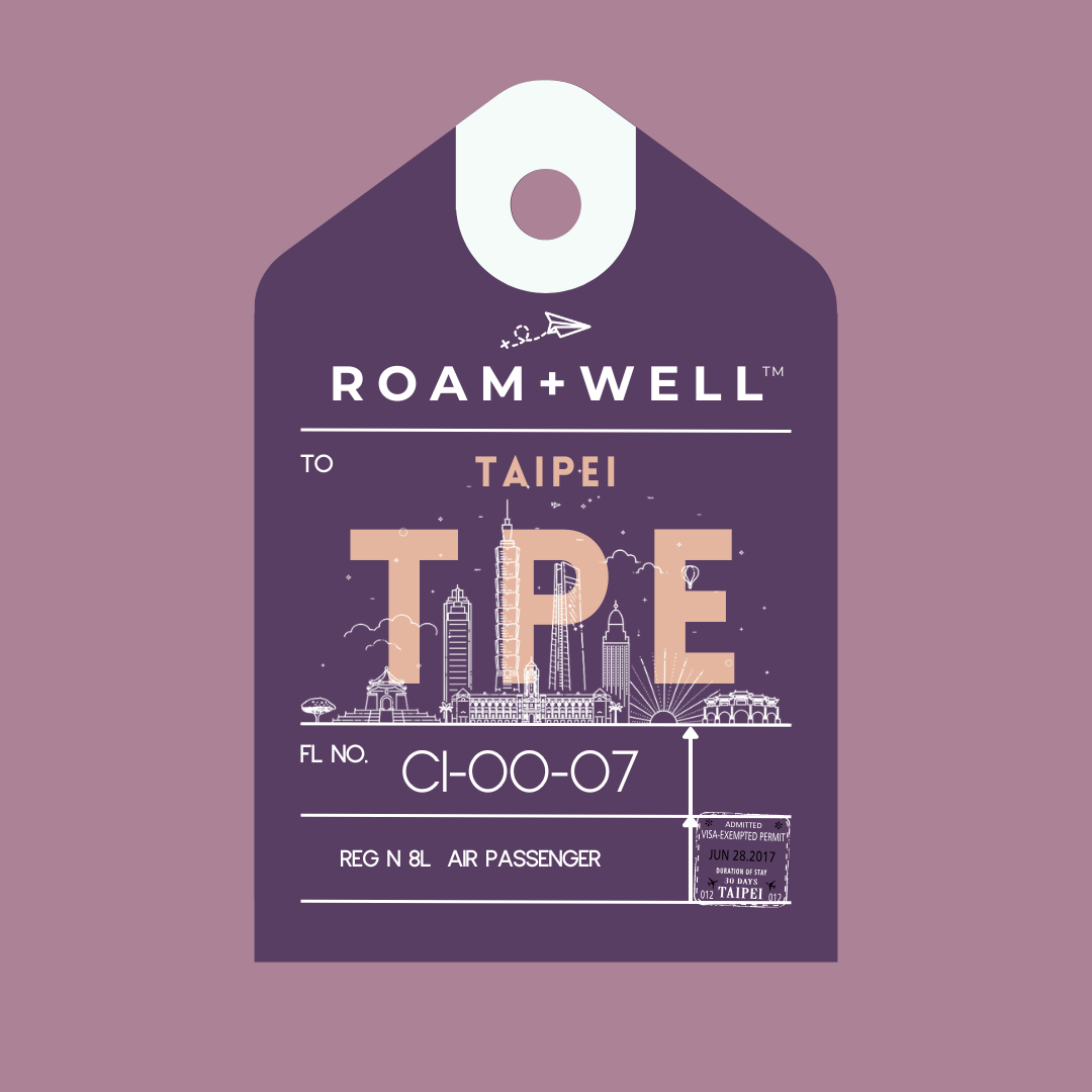 Luggage Tag Sticker: Taipei