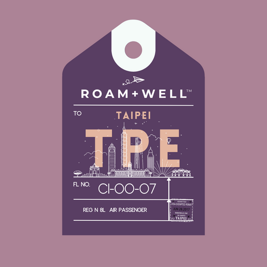Luggage Tag Sticker: Taipei